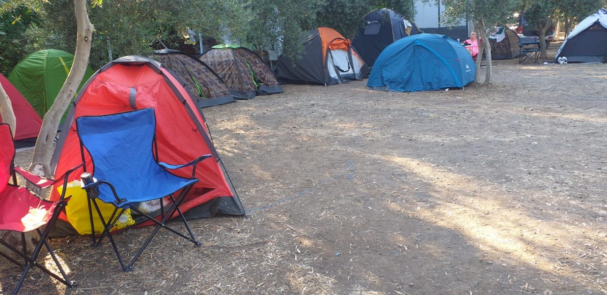 Ekincik Salkım Camping. Ekincik tent camping